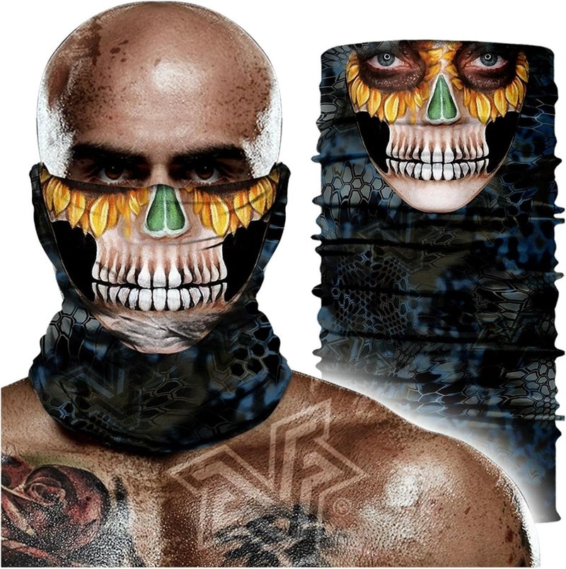 WYSUMMER Scarves Bandanas Skull Face Tube Headband, Gaiter Head Wrap Balaclava Magic Scarf Motorcycle Multi Function Headwear - Image 1